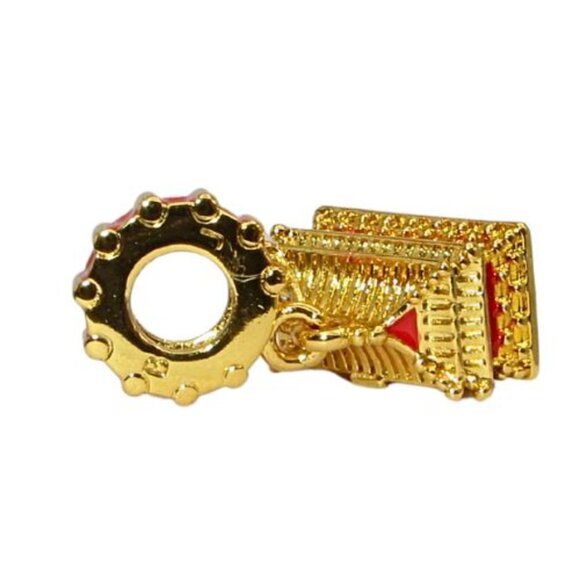 Pandora RARE Beijing Forbidden City SHINE CZ & Red Enamel Dangle Charm 768921C01 - Picture 3 of 7